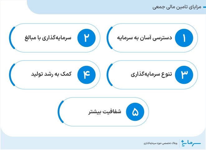 مزایای تامین مالی جمعی